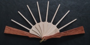 Fan Sticks To Fit Pansy pattern with Dark Guard Sticks